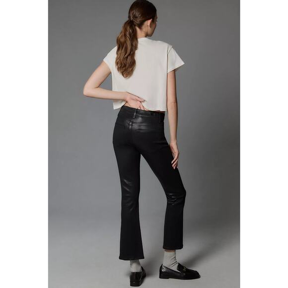 NWT PAIGE Claudine High-Rise Kick-Flare Black Jeans - 24 waist - Picture 4 of 5